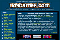 DOSGames.com website in 2000