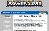 DOSGames.com website in late 2000 / early 2001