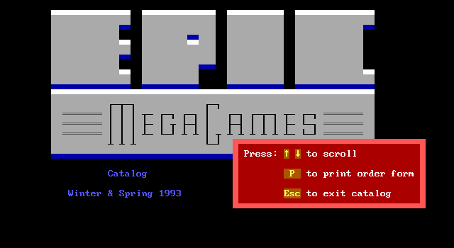 Epic Megagames catalog