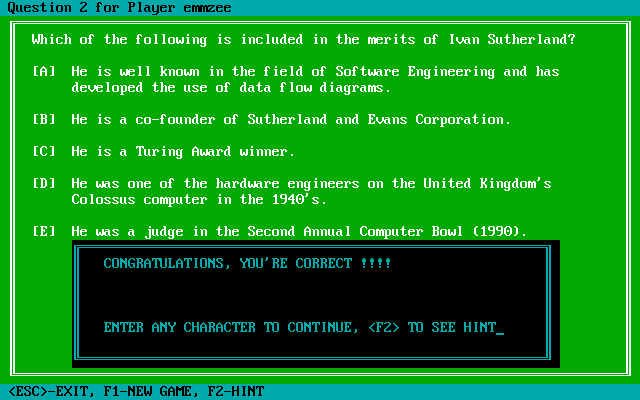 Computer Trivia Quiz screenshot