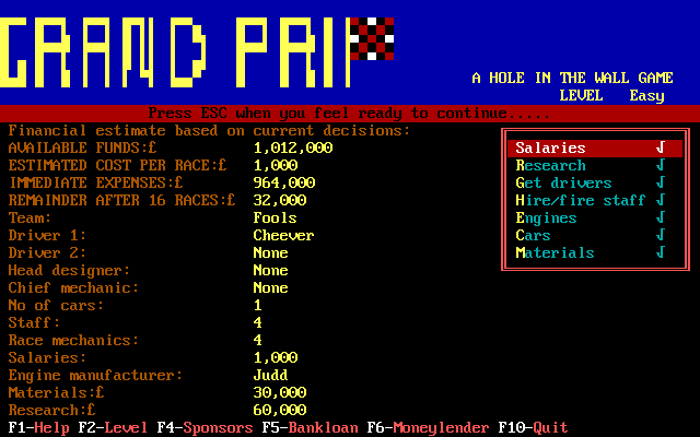 Grand Prix screenshot