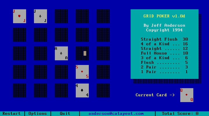 Grid Poker screenshot