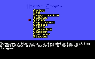 Horrorscopes screenshot