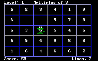 Number Munchers screenshot