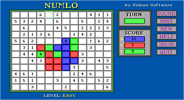 Numlo screenshot