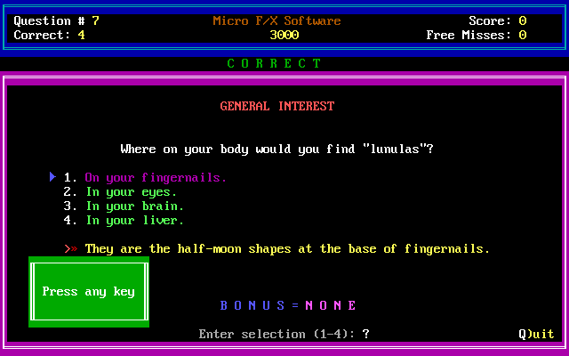 Trivia Whiz screenshot